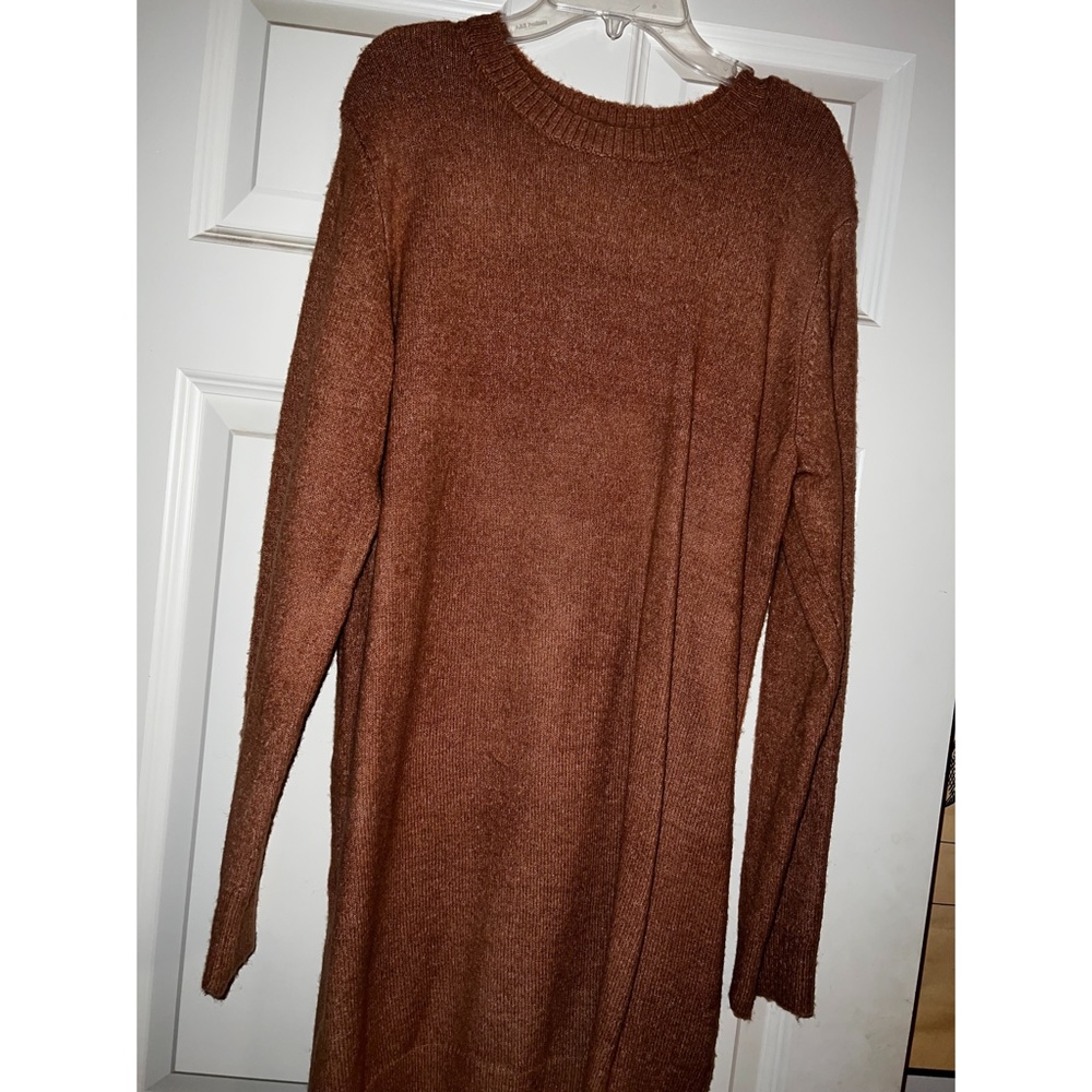 Rust Colored Sweater Dress